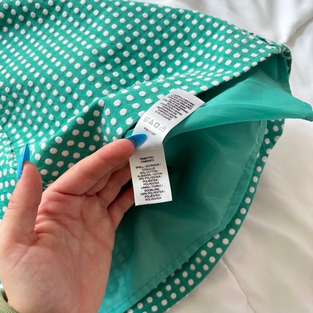 Laundry‎ by Shelli Segal Green Polka Dot Mini Skirt A-Line Pockets Womens 10 - Picture 7 of 9